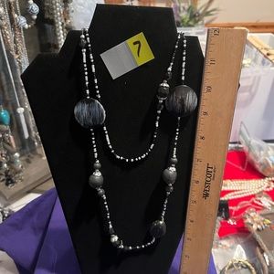 Black and navy necklace